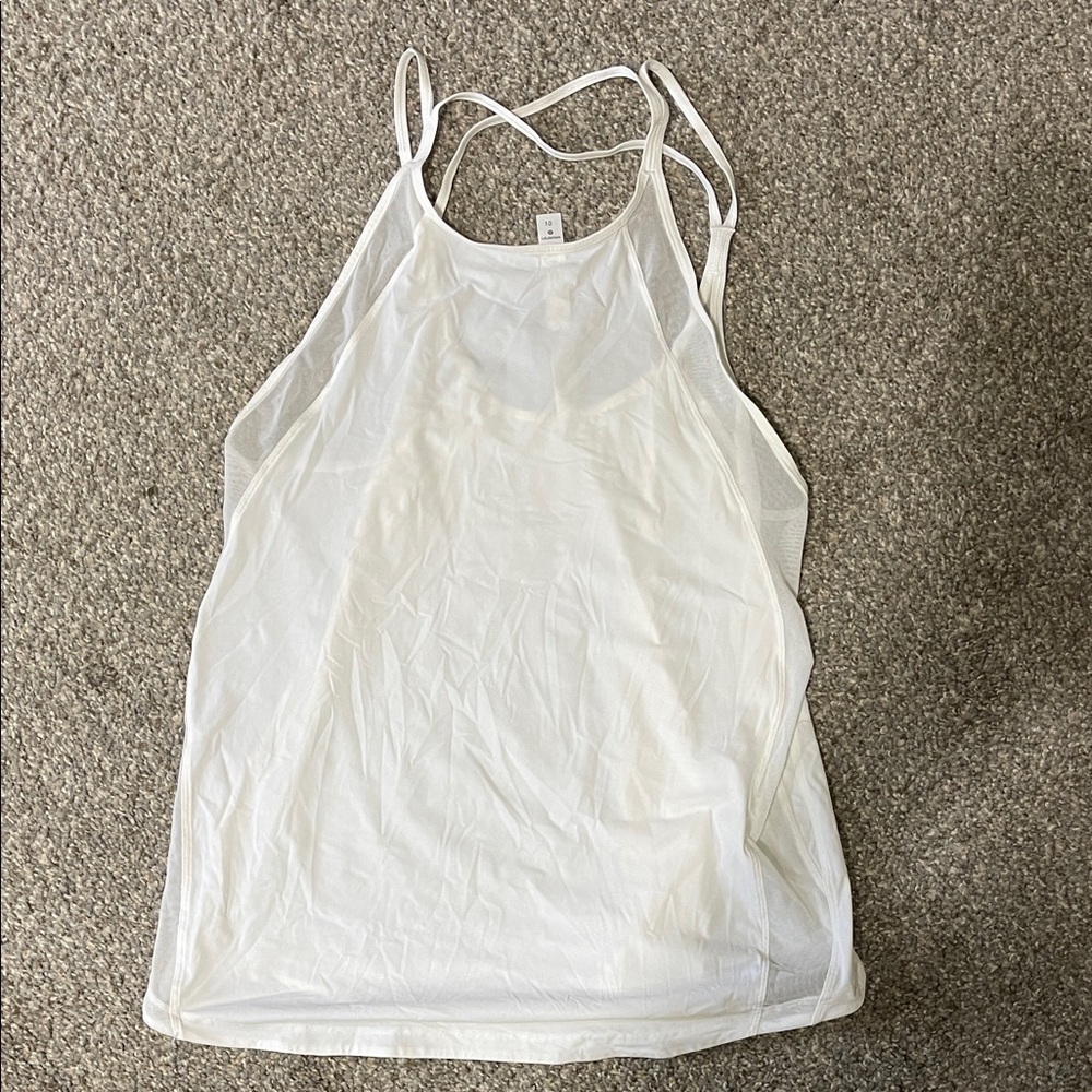 Lululemon Athletica White Tank Top